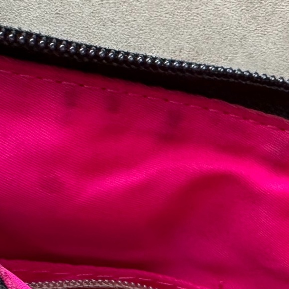 Dooney & Bourke Black Nylon Crossbody Bag with leather trim and pink interior - Picture 16 of 16